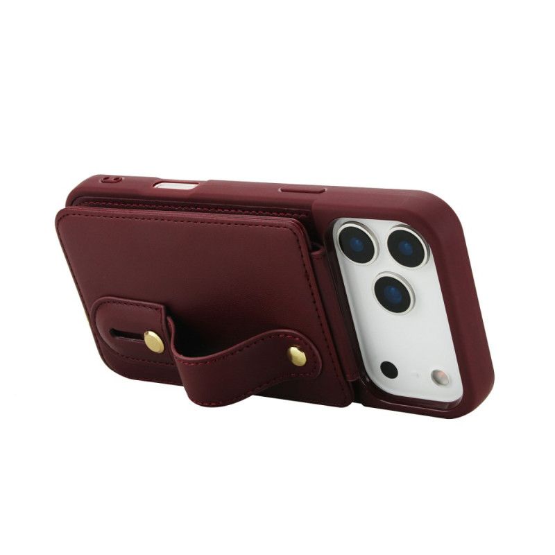 Cover iPhone 17 Pro Max Telefon Etui Kortholder Og Skulderrem