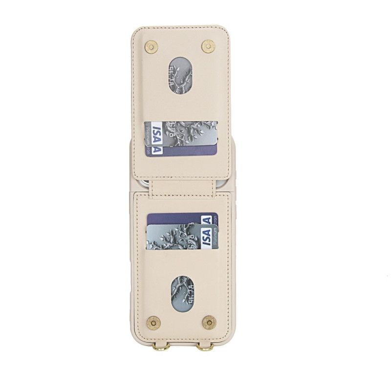 Cover iPhone 17 Pro Max Telefon Etui Kortholder Og Skulderrem