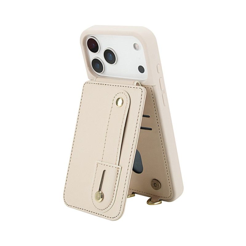 Cover iPhone 17 Pro Max Telefon Etui Kortholder Og Skulderrem
