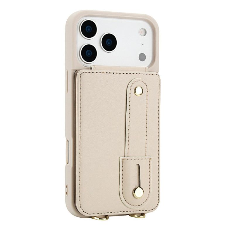 Cover iPhone 17 Pro Max Telefon Etui Kortholder Og Skulderrem