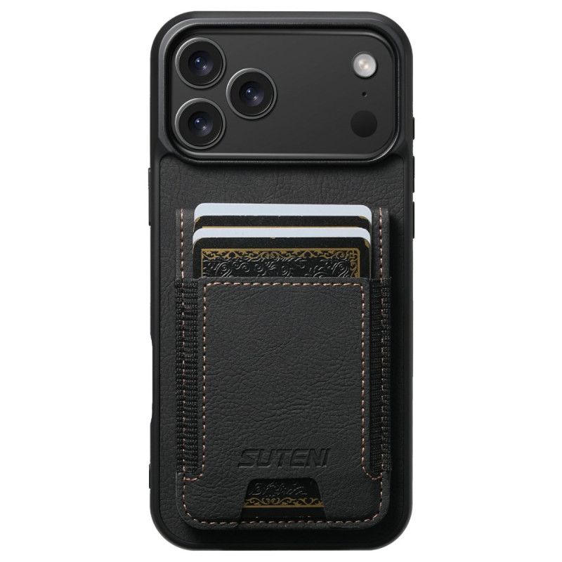 Cover iPhone 17 Pro Max Telefon Etui Kortholder Og Stativ I Retro-look