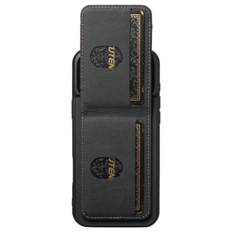 Cover iPhone 17 Pro Max Telefon Etui Kortholder Og Stativ I Retro-look