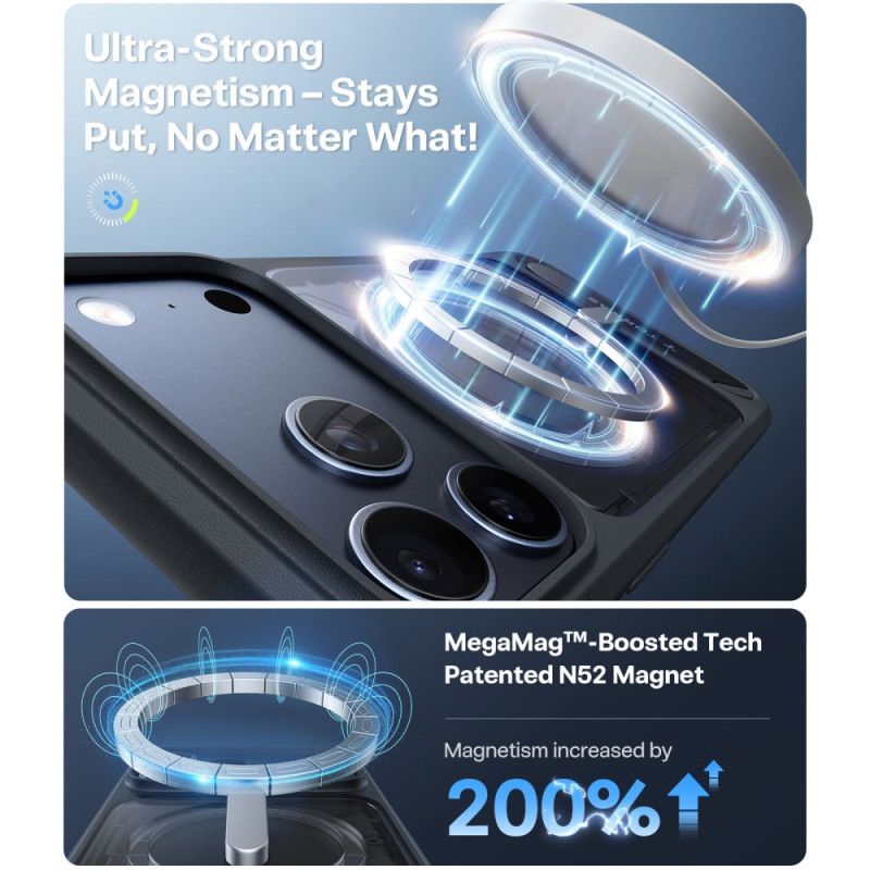 Cover iPhone 17 Pro Max Telefon Etui Magsafe Premium-design Med Integreret Stativ