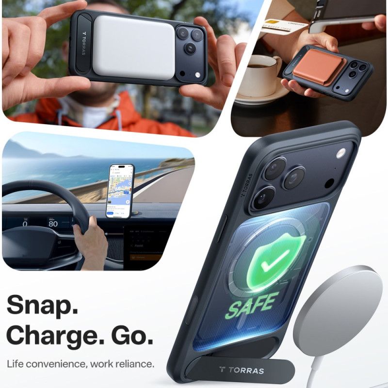 Cover iPhone 17 Pro Max Telefon Etui Magsafe Premium-design Med Integreret Stativ