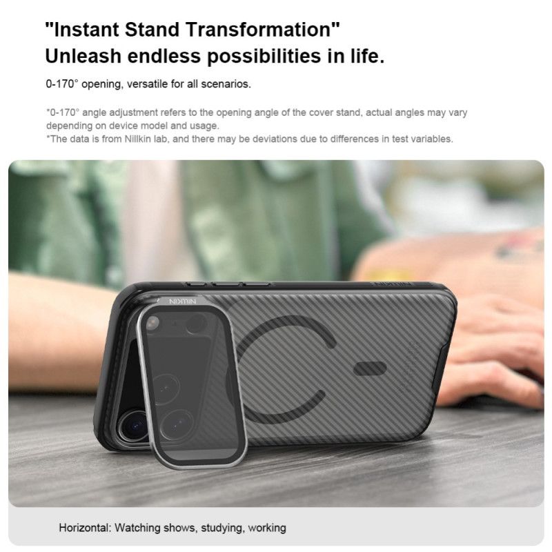 Cover iPhone 17 Pro Max Telefon Etui Nillkin Magnetisk Camshield-støtte