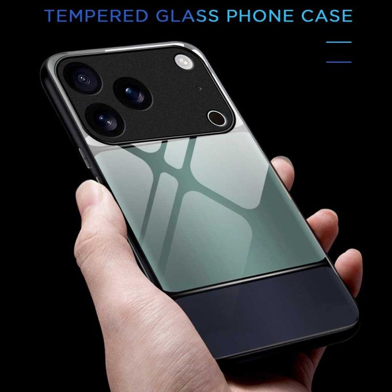 Cover iPhone 17 Pro Max Telefon Etui Tofarvet Hærdet Glas