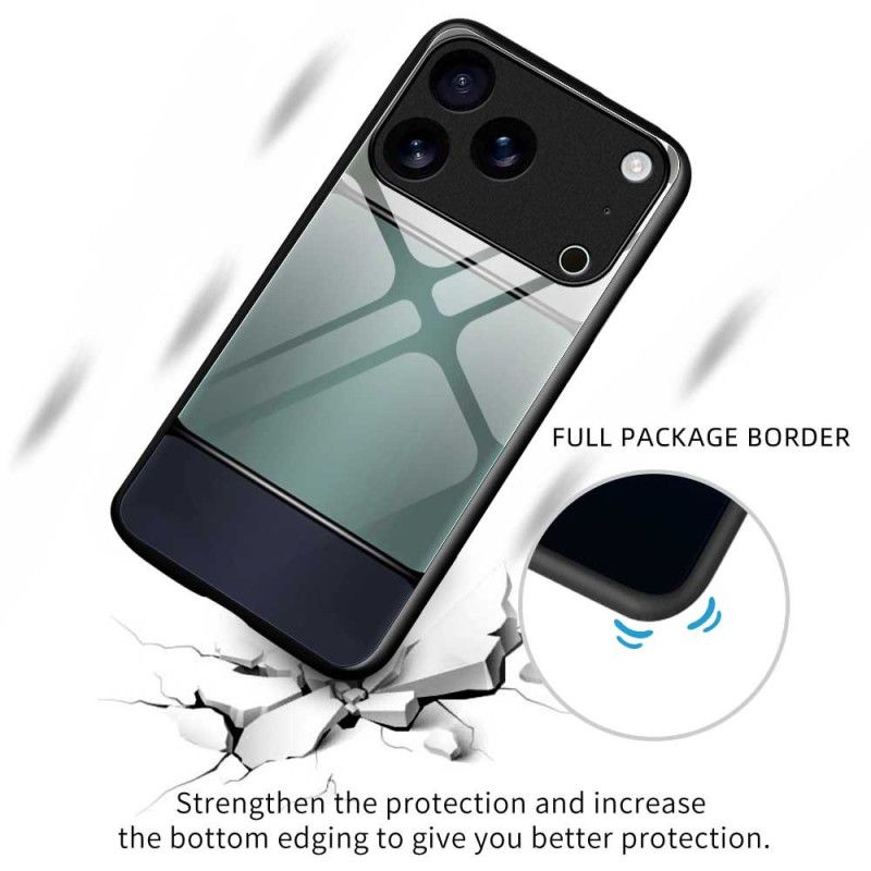Cover iPhone 17 Pro Max Telefon Etui Tofarvet Hærdet Glas