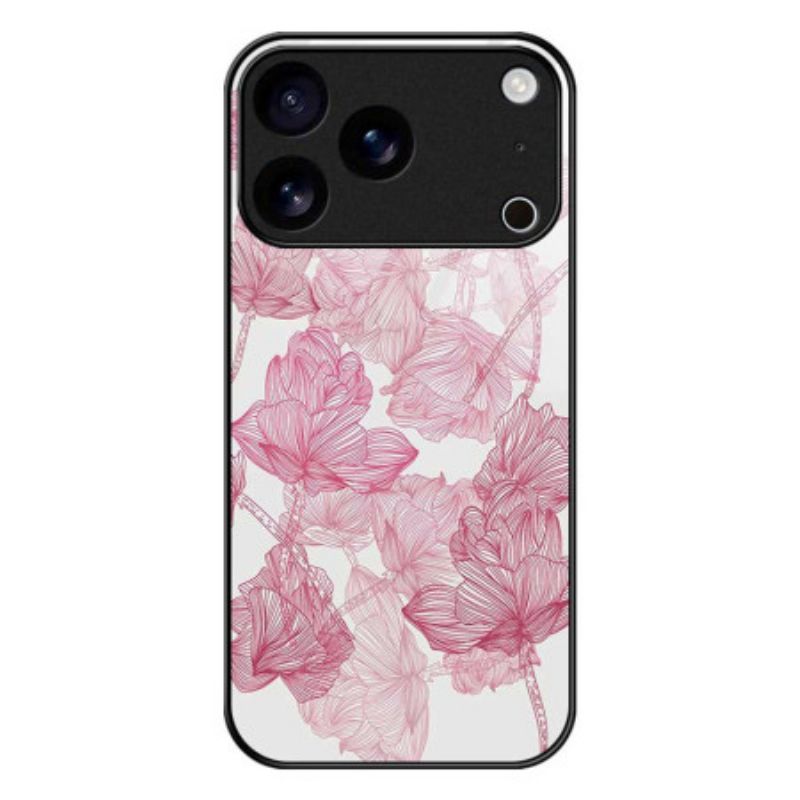 Cover Til iPhone 17 Pro Max Floralie Pink Hærdet Glas