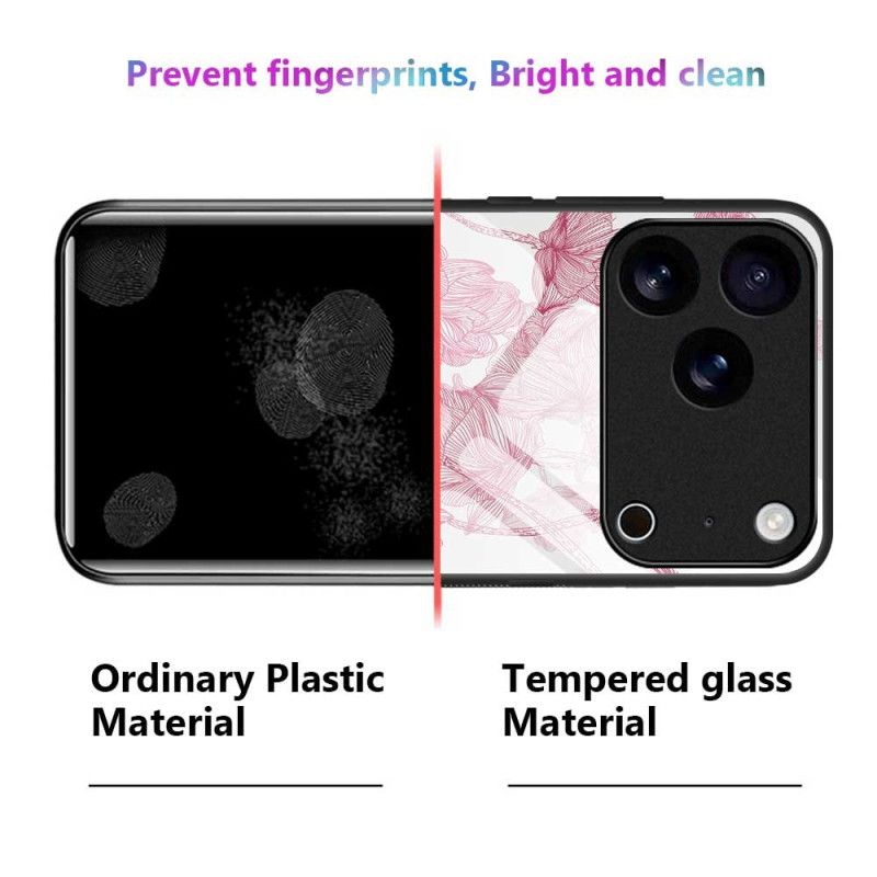 Cover Til iPhone 17 Pro Max Floralie Pink Hærdet Glas