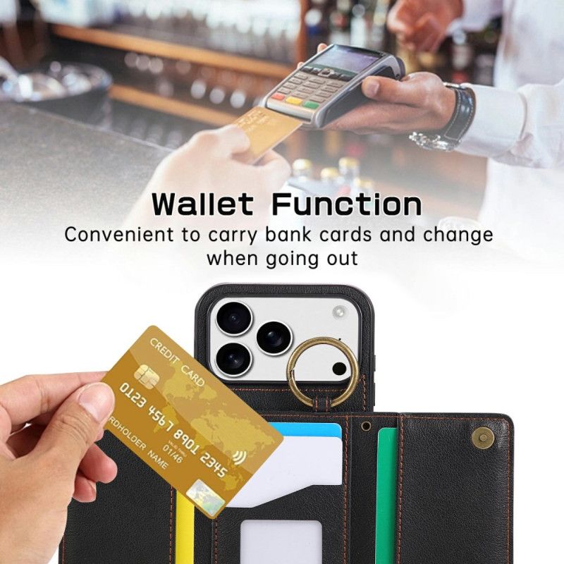 Cover Til iPhone 17 Pro Max Pung Og Skulderrem