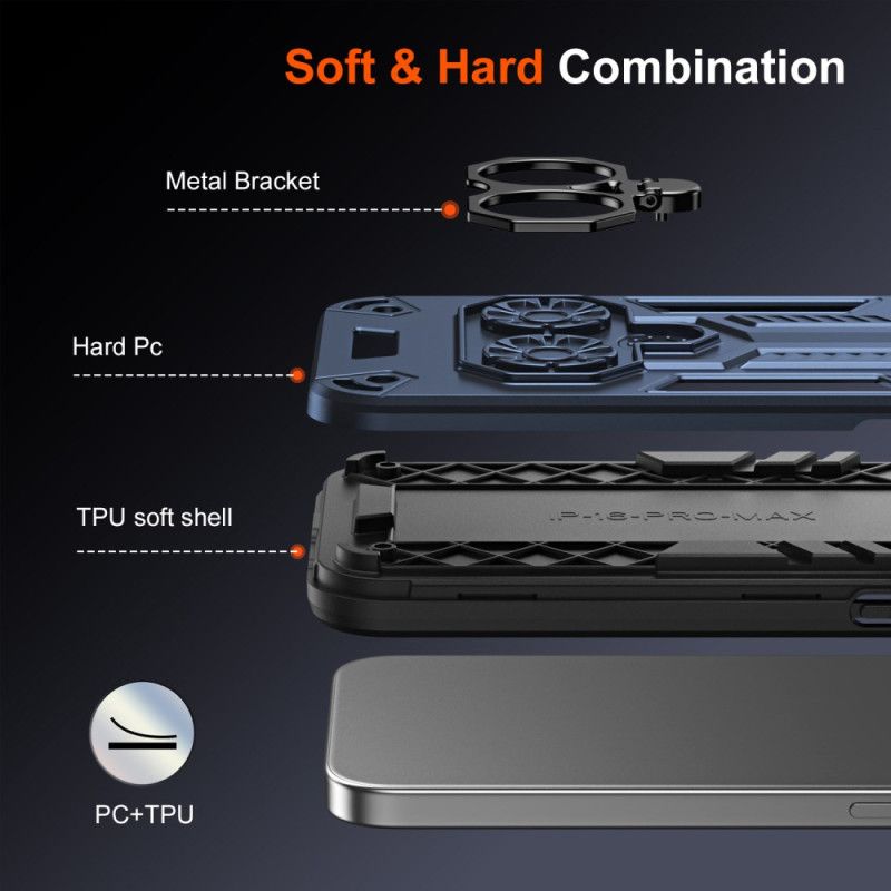 Cover Til iPhone 17 Pro Max Ringholder Og Støtteben