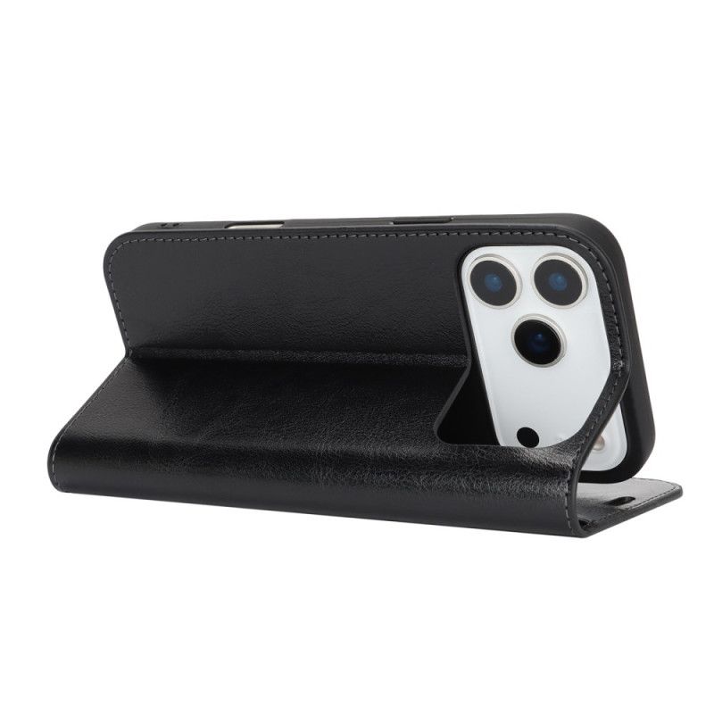 Flip Cover iPhone 17 Pro Max Ægte Læder