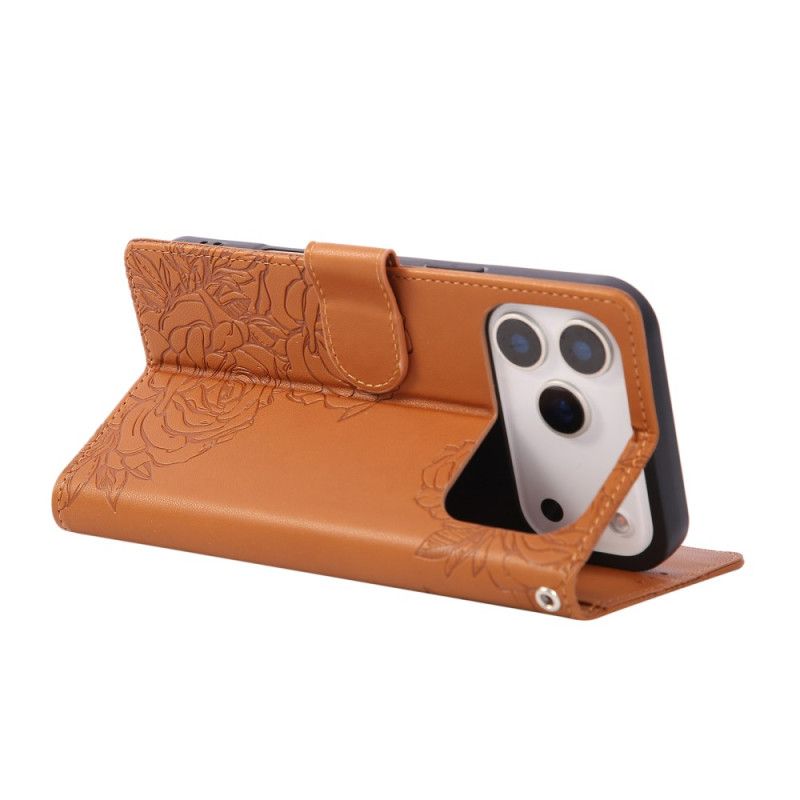 Flip Cover iPhone 17 Pro Max Blomsterprint