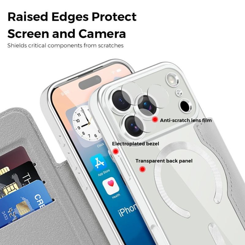 Flip Cover iPhone 17 Pro Max Magsafe-kompatibel Quiltet