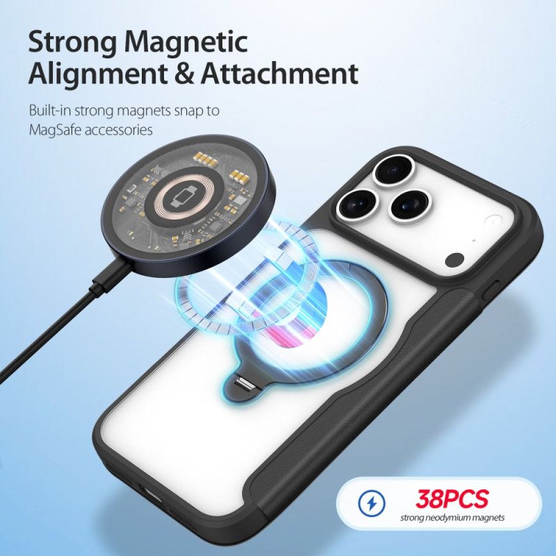 Flip Cover iPhone 17 Pro Max Magsafe Med Skin X Pro Series Dux Ducis Mount