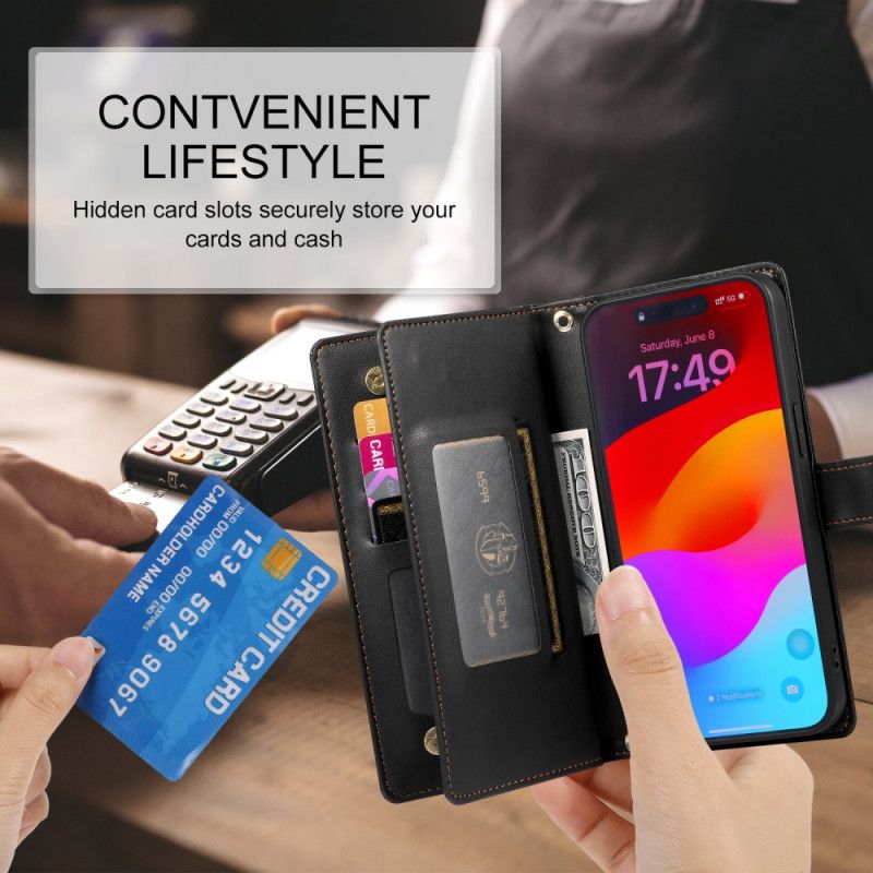 Flip Cover iPhone 17 Pro Max Pung Med Lynlåslomme