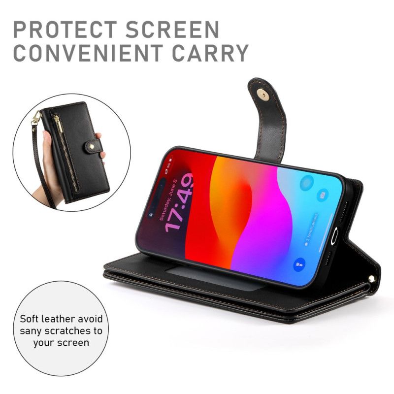 Flip Cover iPhone 17 Pro Max Pung Med Lynlåslomme