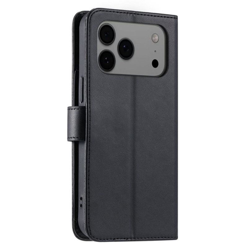 Flip Cover iPhone 17 Pro Max Quiltet Med Snor Og Skulderrem