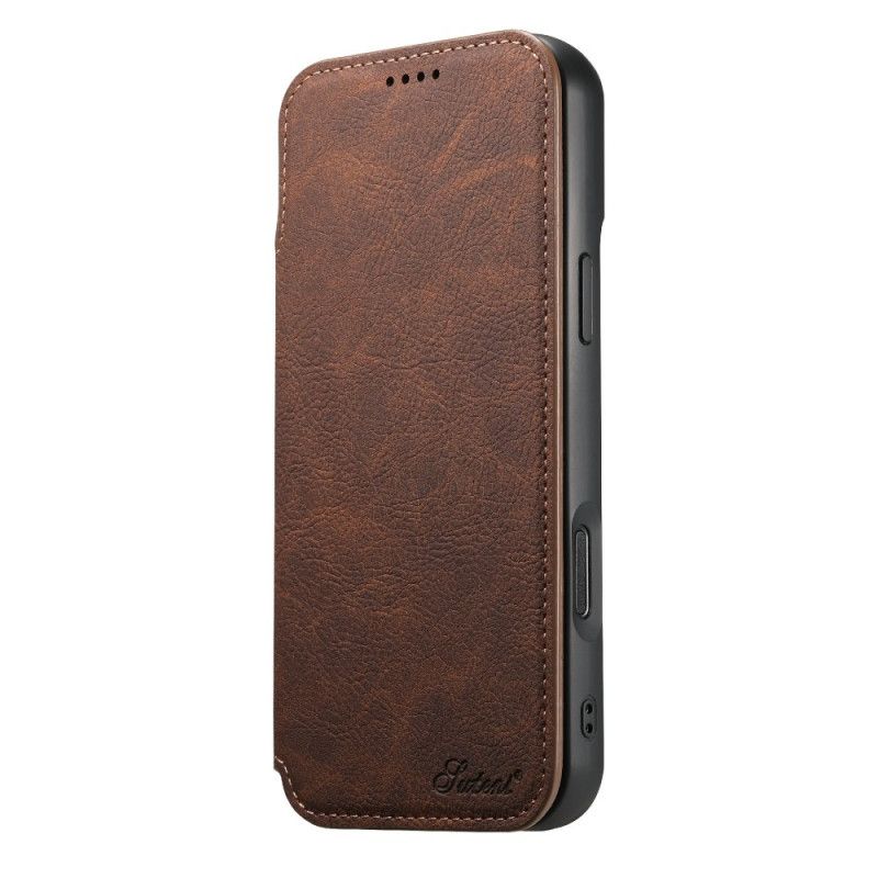 Læder Cover iPhone 17 Pro Max Telefon Etui Magsafe-kompatibel Suteni