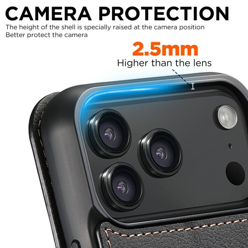 Læder Cover iPhone 17 Pro Max Telefon Etui Magsafe-kompatibel Suteni