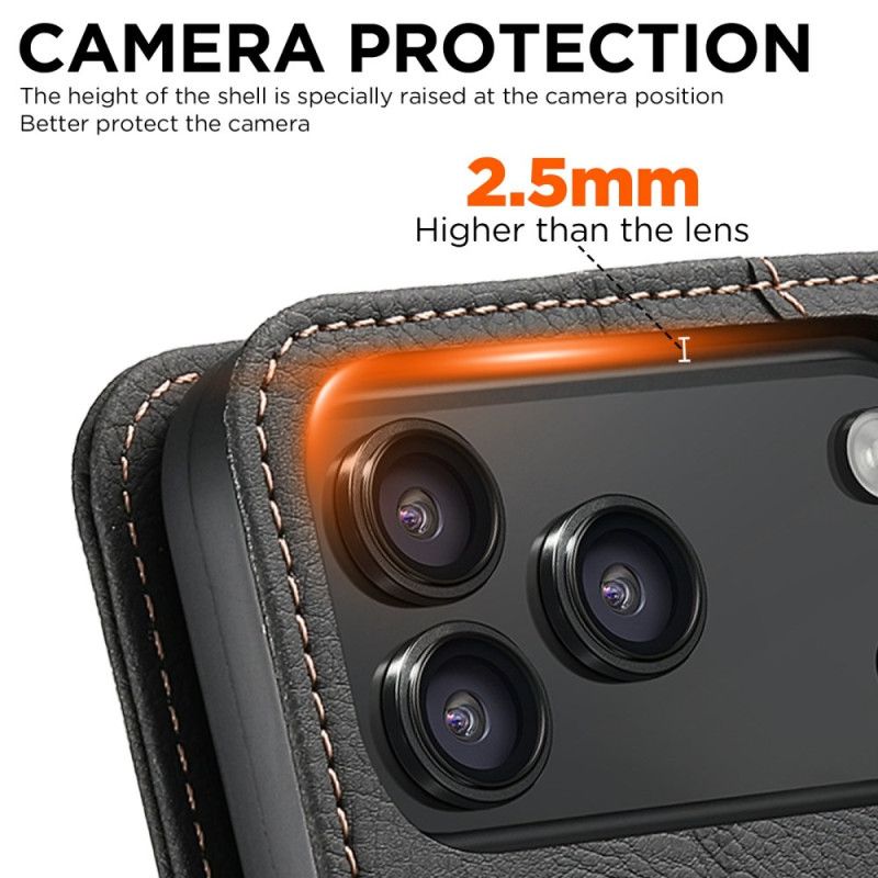 Læder Cover iPhone 17 Pro Max Telefon Etui Magsafe Premium Vintage-kompatibel