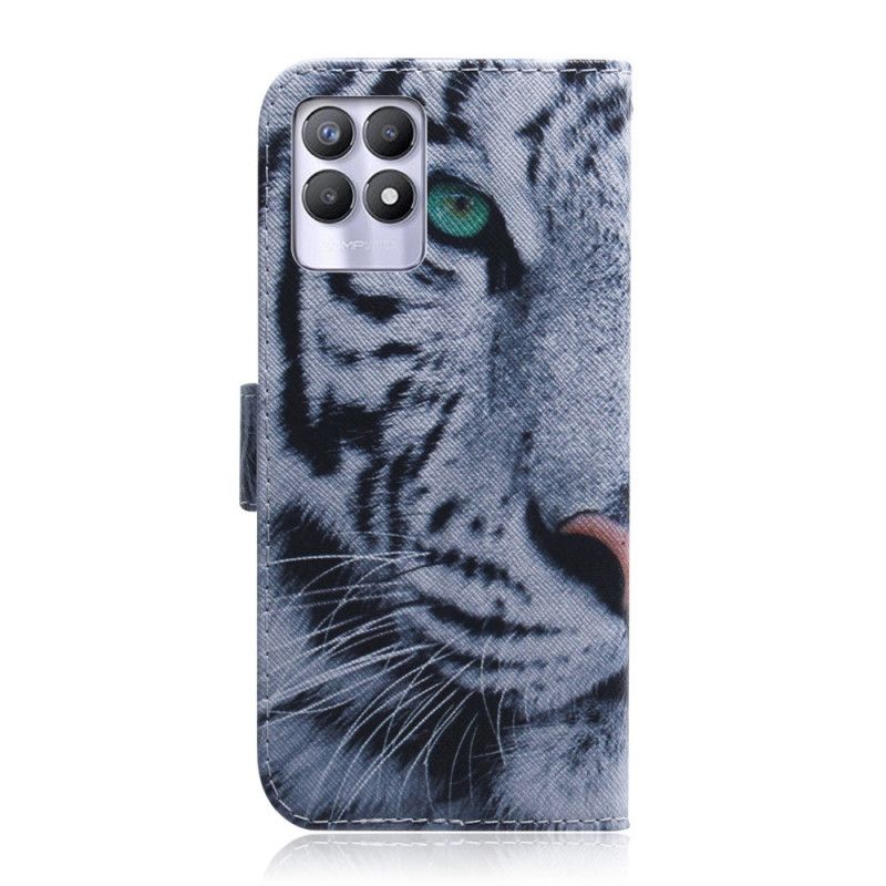 Flip Cover Realme 8i Tiger Face