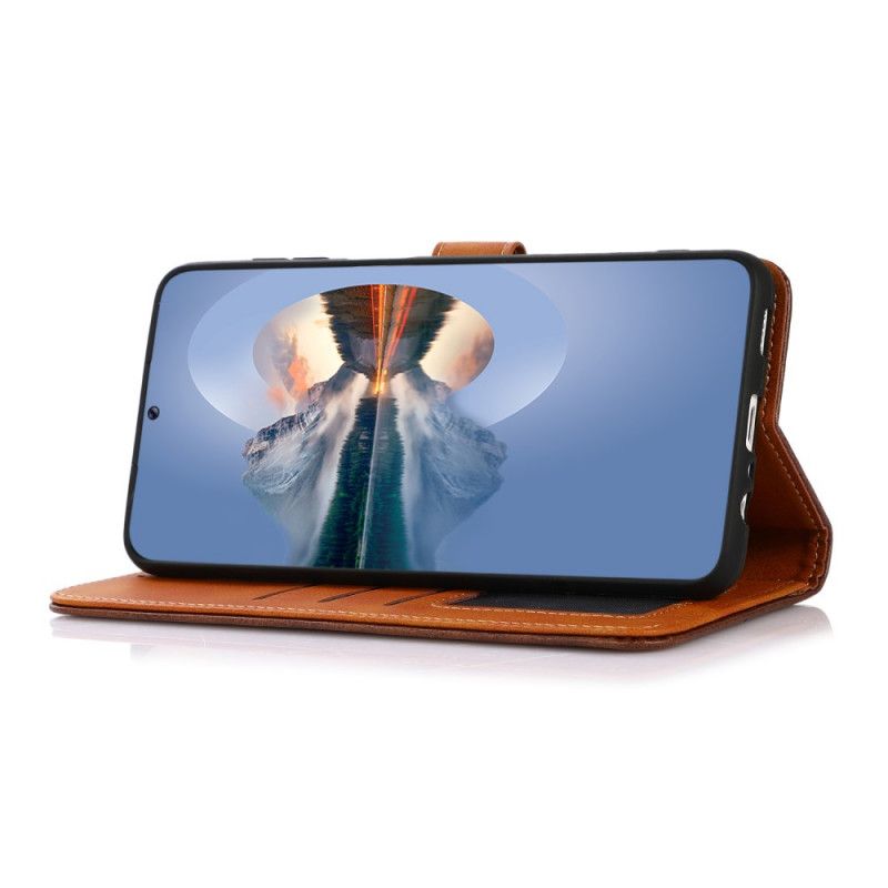 Flip Cover Realme 8i Tofarvet Gyldent Lås Khazneh