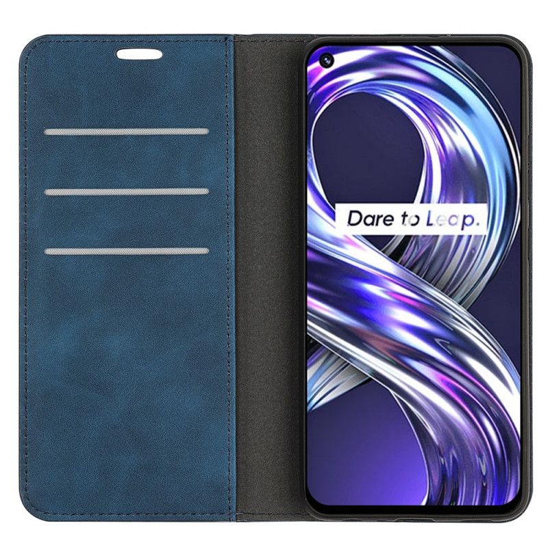 Flip Cover Til Realme 8i Blødhed Ved Hudkontakt