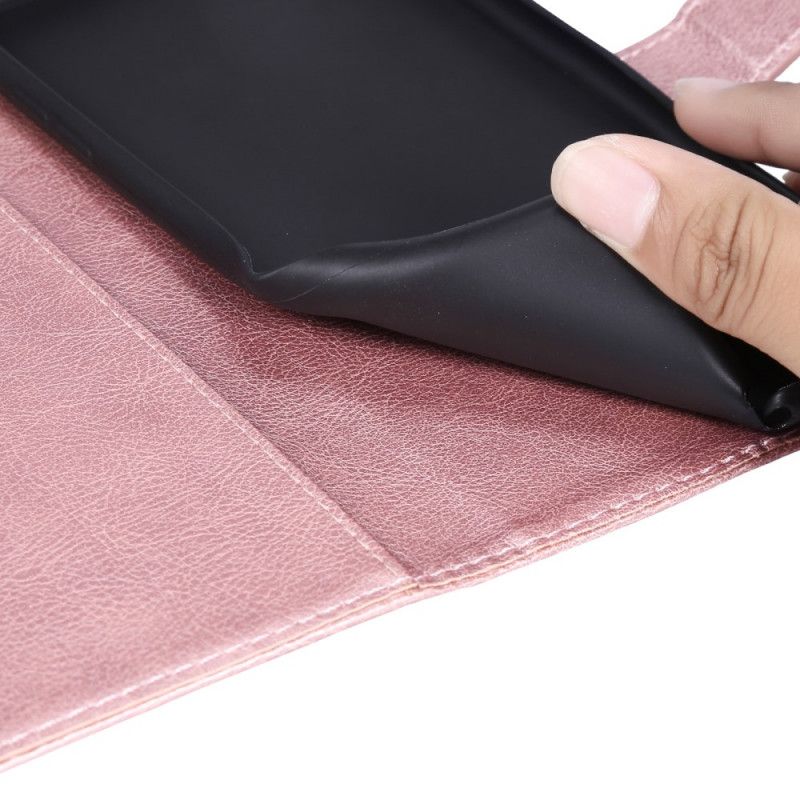 Flip Cover Til Realme 8i Lædereffektrem