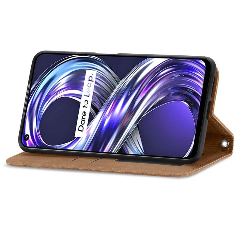 Flip Cover Til Realme 8i Skin-touch Design