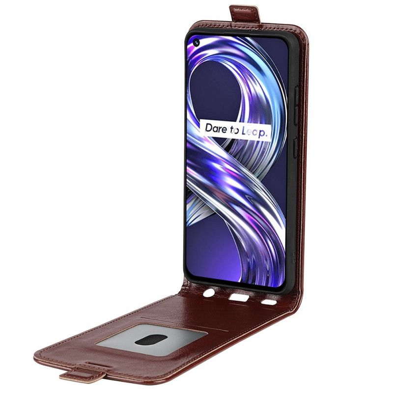Læder Cover Realme 8i Telefon Etui Folding Retro