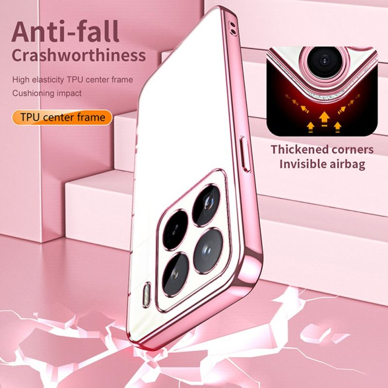 Cover Xiaomi 15 Pro Telefon Etui Metaleffektkant