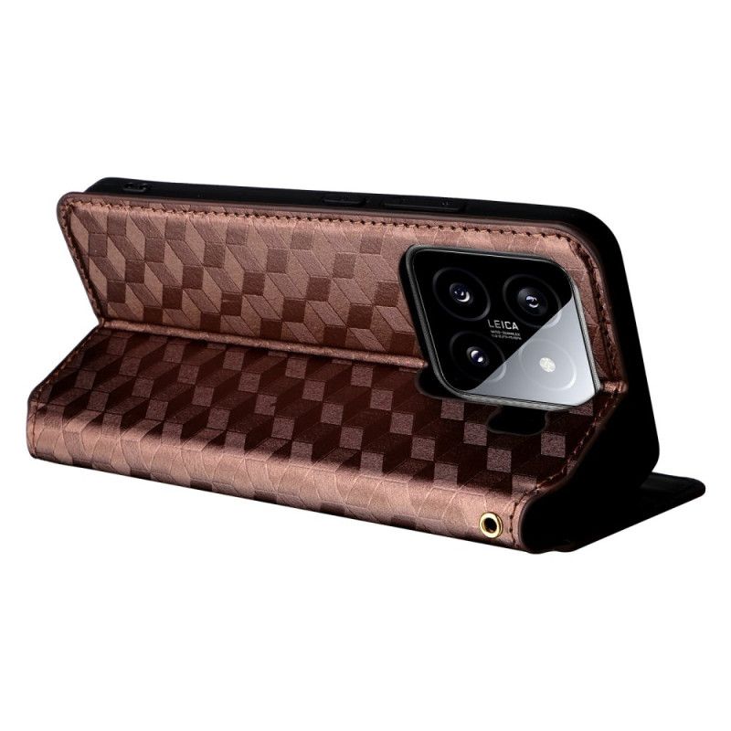 Flip Cover Til Xiaomi 15 Pro 3d-mønster