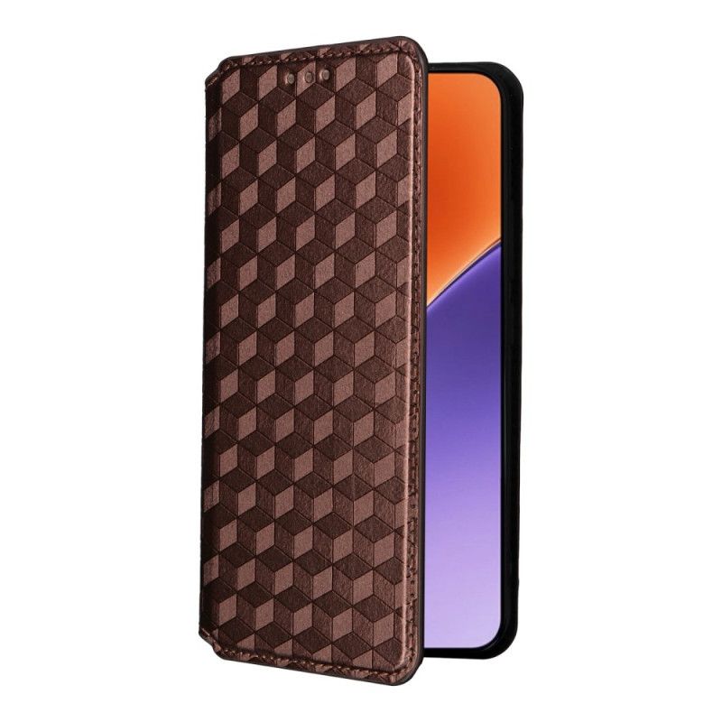 Flip Cover Til Xiaomi 15 Pro 3d-mønster