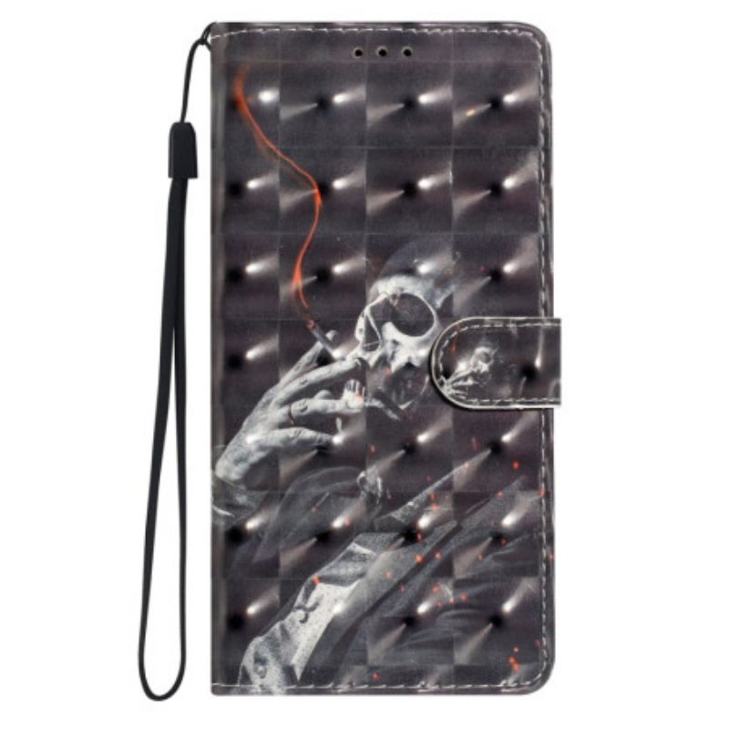 Flip Cover Til Xiaomi 15 Pro 3d-rygende Skelet