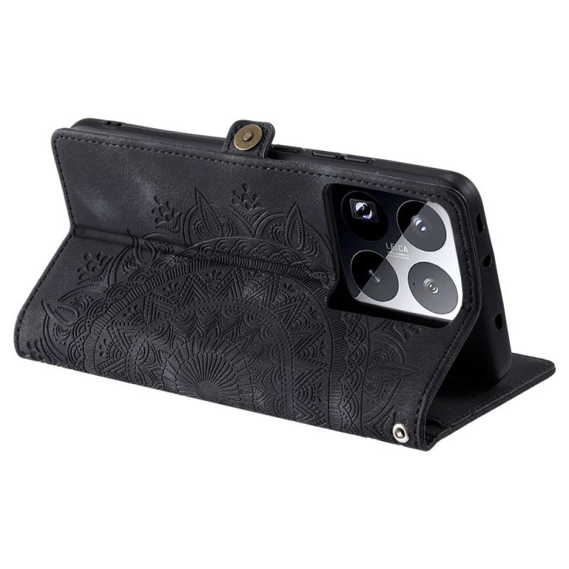 Flip Cover Til Xiaomi 15 Pro Rem Med Totemmønster