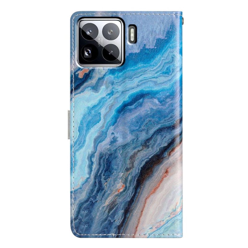 Flip Cover Xiaomi 15 Pro Blå Marmor