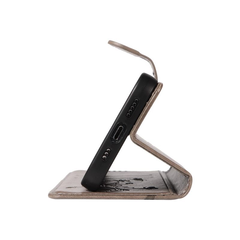 Flip Cover Xiaomi 15 Pro Blomster- Og Sommerfuglemønster