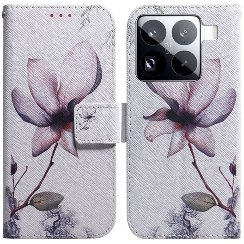 Flip Cover Xiaomi 15 Pro Blomsterrose