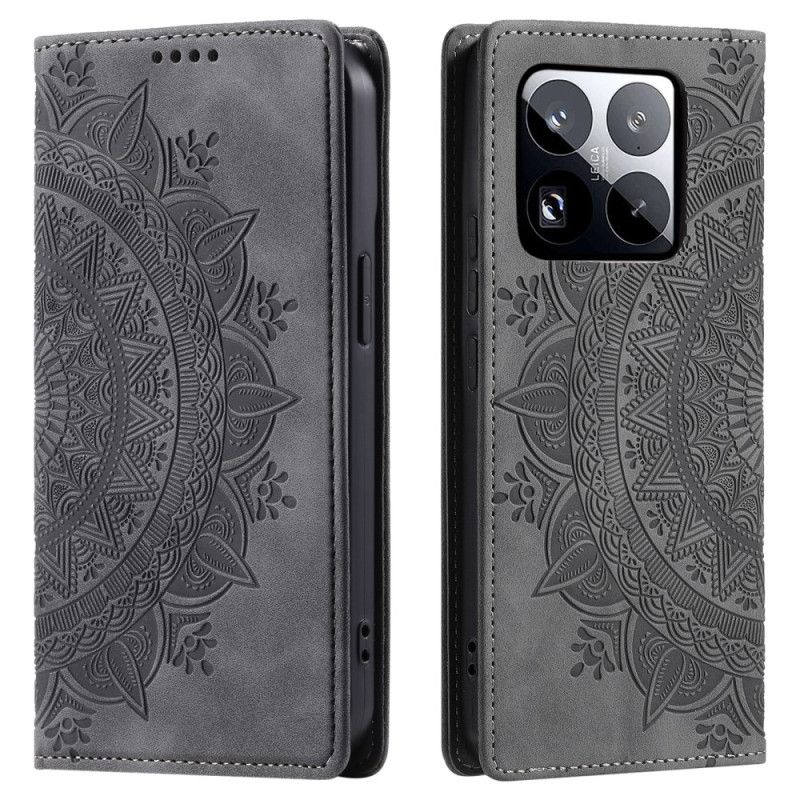 Flip Cover Xiaomi 15 Pro Mandala-ruskindseffekt