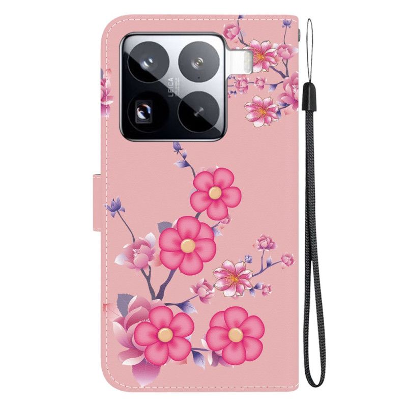 Flip Cover Xiaomi 15 Pro Sakura-mønster