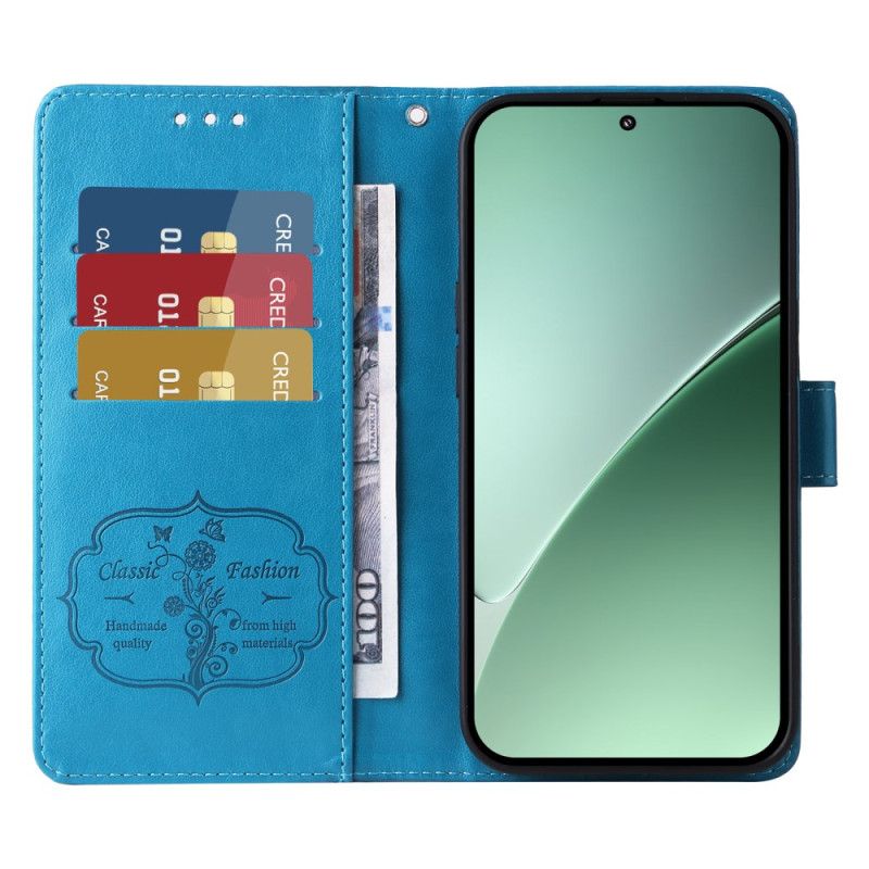 Flip Cover Xiaomi 15 Pro Sommerfugle Og Blomster