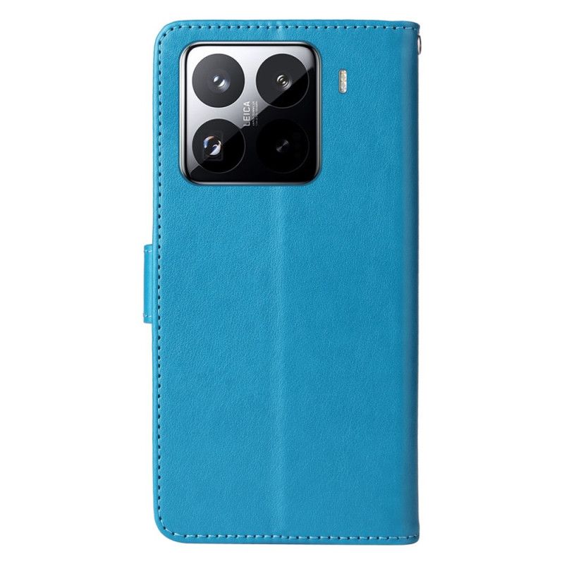 Flip Cover Xiaomi 15 Pro Sommerfugle Og Blomster