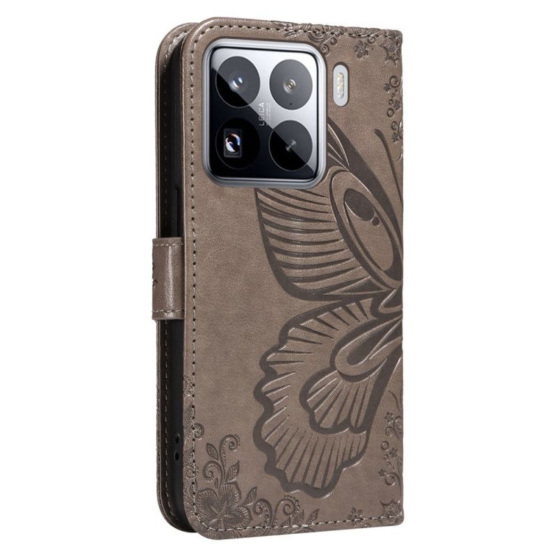 Flip Cover Xiaomi 15 Pro Sommerfugledesign