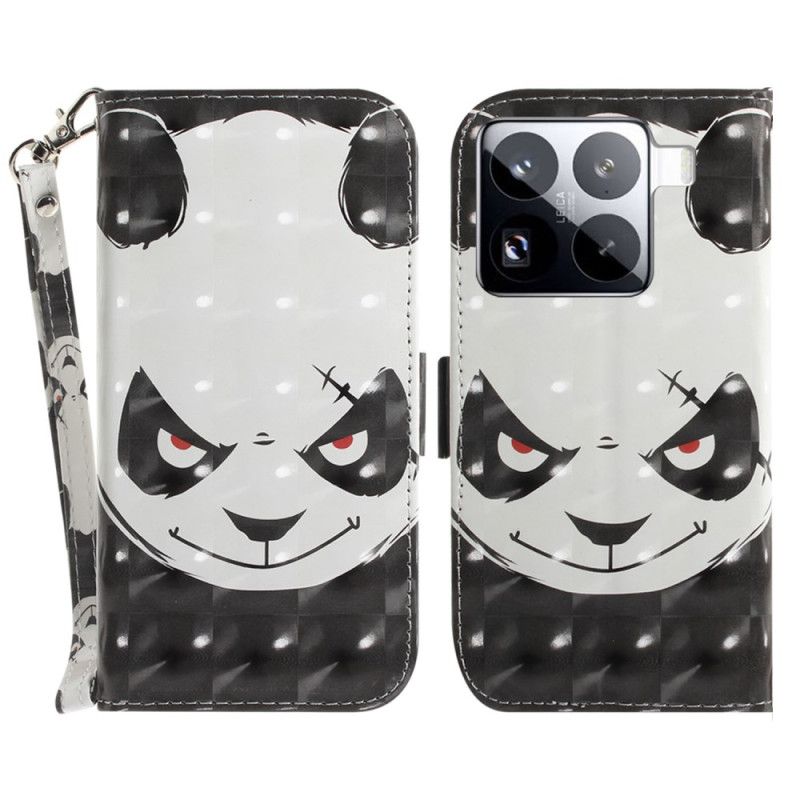 Flip Cover Xiaomi 15 Pro Vred Panda-rem