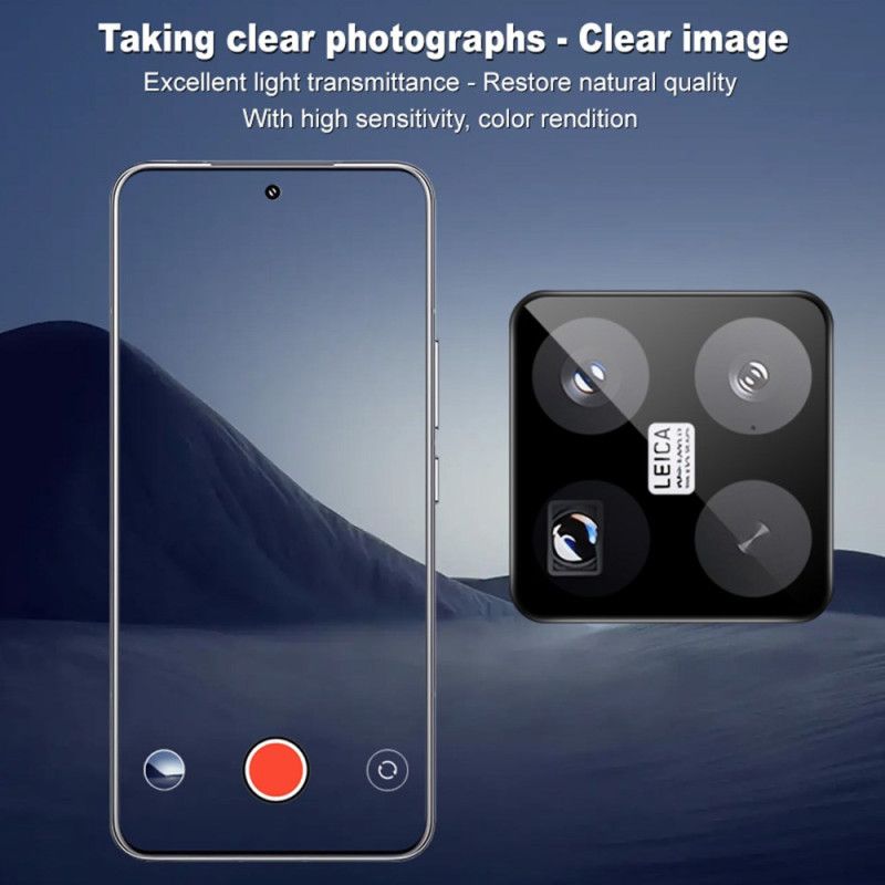 Hærdet Glaslinsebeskytter Til Xiaomi 15 Pro Med Selvjusterende Ramme