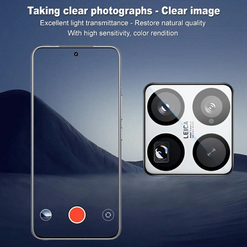 Hærdet Glaslinsebeskytter Til Xiaomi 15 Pro Selvpositionerende Ramme