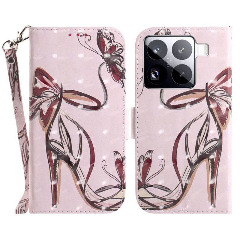 Læder Cover Xiaomi 15 Pro Højhælede Rem