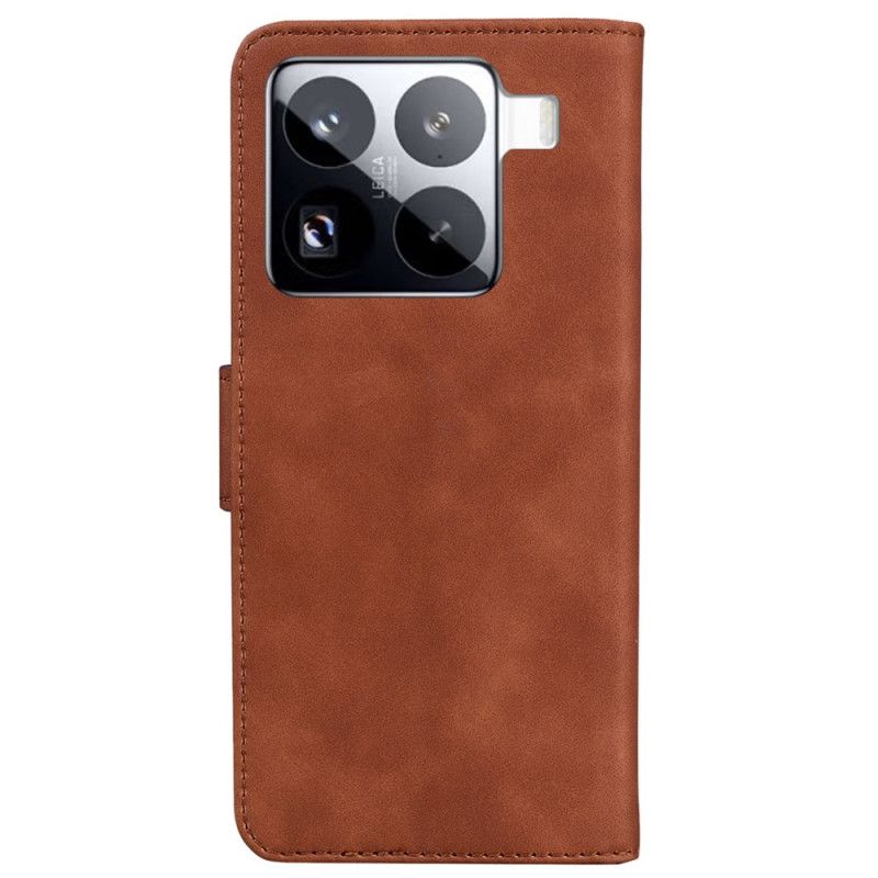 Læder Cover Xiaomi 15 Pro Sommerfugleruskindseffekt