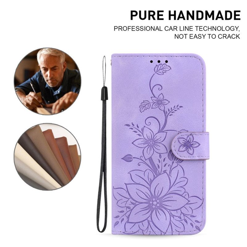 Læder Cover Xiaomi 15 Pro Telefon Etui Fleur-de-lis